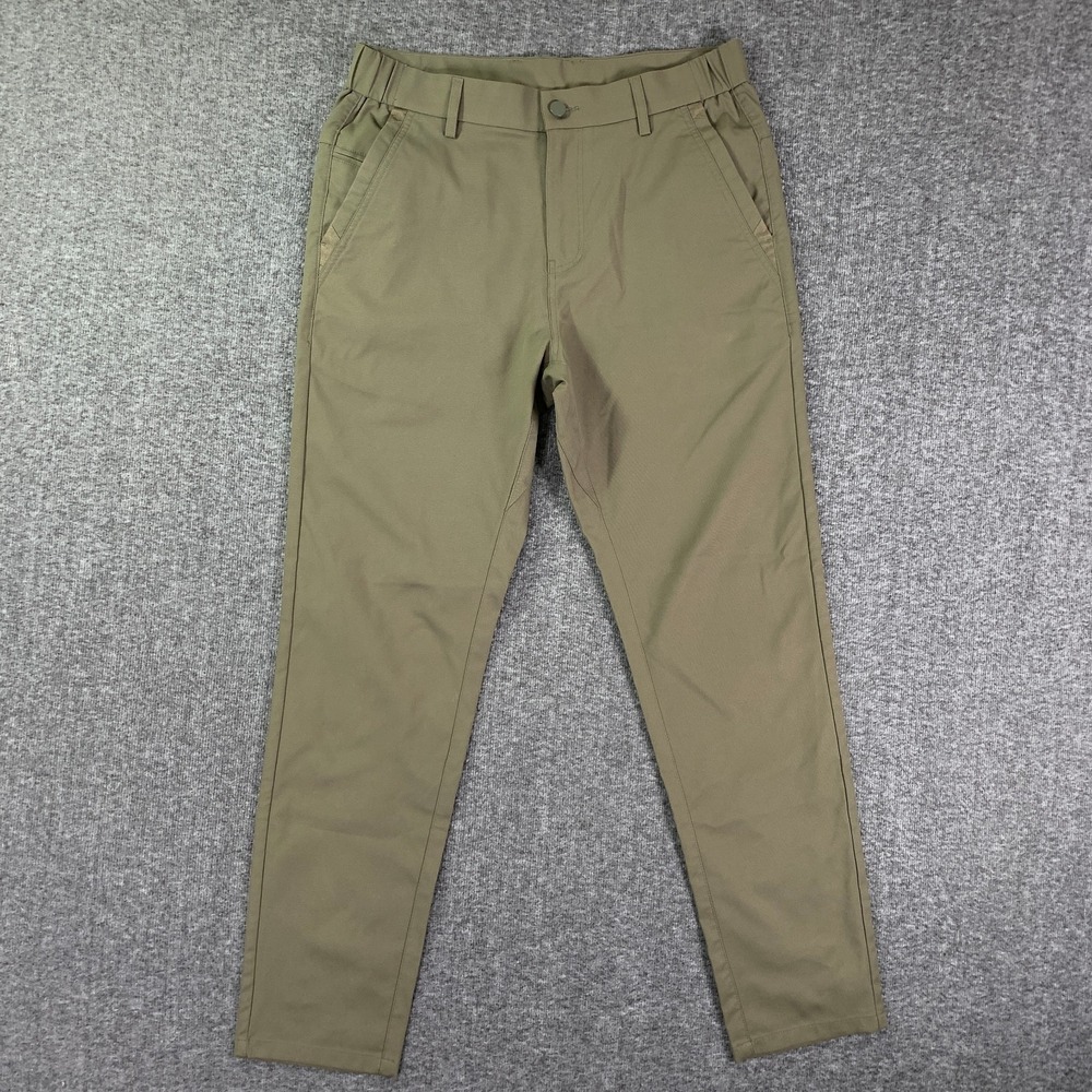 Jack Archer Jettsetter Pants Men 30x29 Olive Green Performance Chino Athleisure